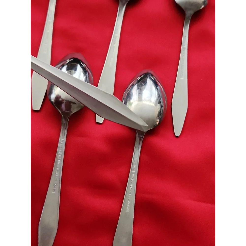 7 Teaspoons Tea Center Ridge NSCO National Stainless Sequel 6 1/8